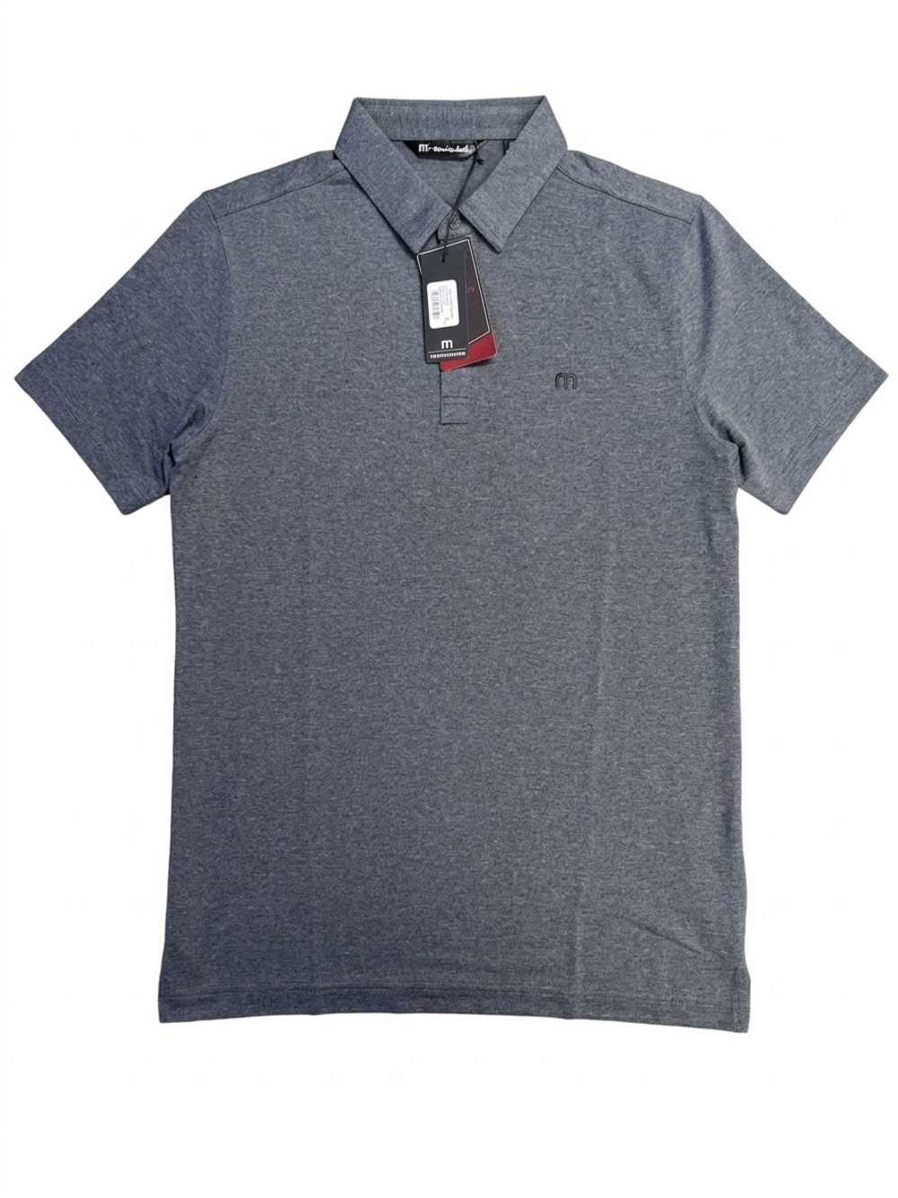 Travis Mathew Men's Heather Navy Polo